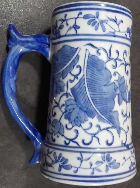 Blue Mug - porcelain - China