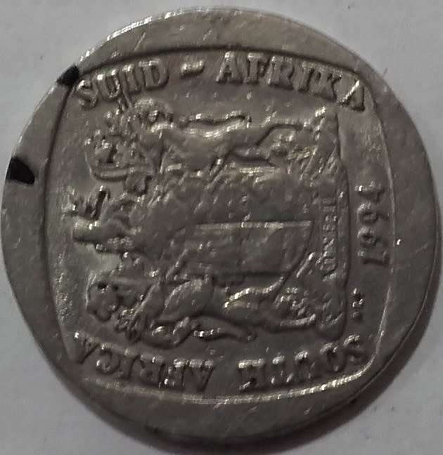 Coin - R5 RSA -  1994 - Error B - Rotated Die [90 degrees]