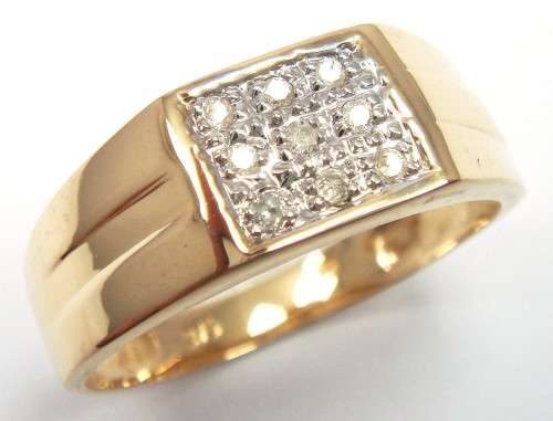 STUNNING 9CT SOLID YELLOW GOLD DIAMOND RING (INVEST NOW IN GOLD JEWELERY