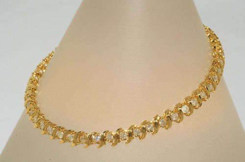 **STUNNING SUPER SPECIAL** 2.00CTS DIAMOND TENNIS BRACELET YELLOW GOLD NATURAL ROUND CUT**