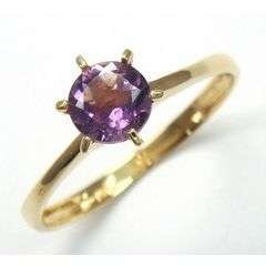 **STUNNING** SOLID 9KT GOLD 0.5 CT AMETHYST RING
