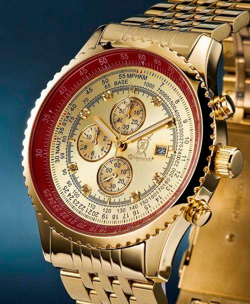 **STUNNING** VERY RARE & UNIQUE KONIGSWERK DIAMOND CHRONOGRAPH CLOCK.ONE OF THE LAST ONES!!!