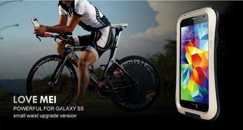 LATEST TRENDY LOVE MEI WHITE/BLACK SAMSUNG S5 WITH CORNING GORILLA GLASS 3 PROTECTION