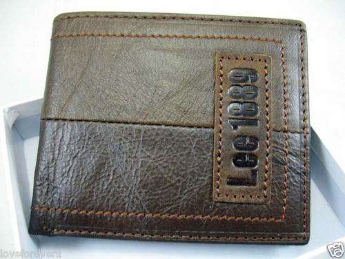 GENUINE LEATHER LEE MENS WALLET - BRAND NEW