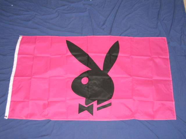 PLAYBOY FLAG - NEW -SEALED IN BAG