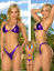 LADIES METALLIC  THONG BIKINI SIZE 32/34 - NEW