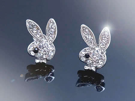 AUTHENTIC PLAYBOY EARRINGS - NEW