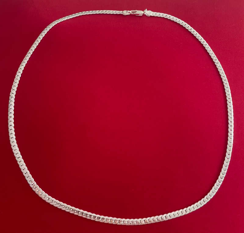 BRAND NEW - Classic Sterling Silver 50cm 25g Chain Necklace