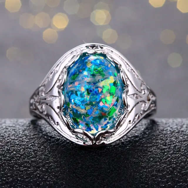 BRAND NEW  - Stunning Sterling Silver 10x14mm Costume Dress 5g Ring