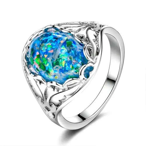 BRAND NEW  - Stunning Sterling Silver 10x14mm Costume Dress 5g Ring