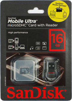 SanDisk Mobile Ultra 16GB microSDHC and SanDisk Media Manager