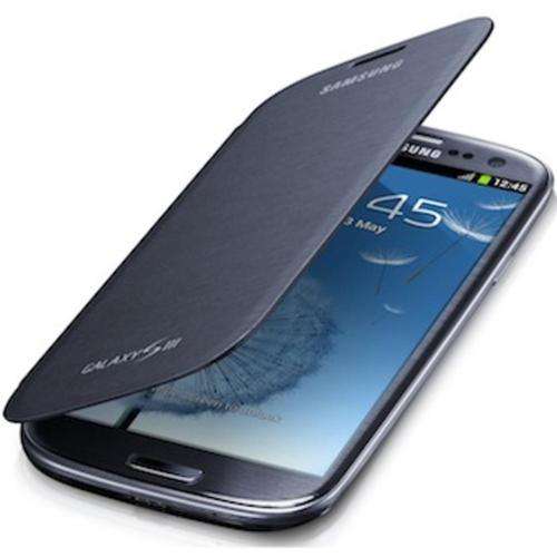 Samsung Galaxy S3 Flip Cover Case (Pebble Blue or Marble White)