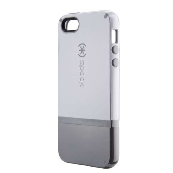 iPhone 5 - SPECK CandyShell Flip - White Pebble Grey & Charcoal