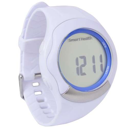 Smart Health Walking Fit EKG-Accurate Heart Rate Monitor Watch (White)