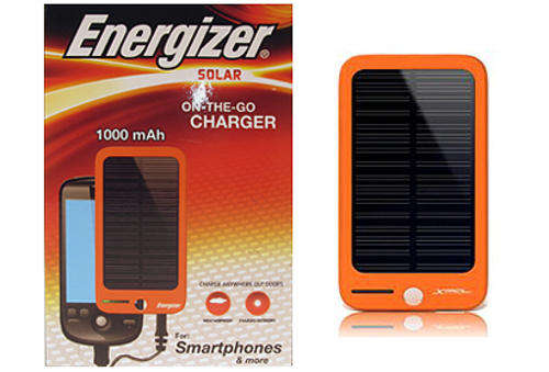 Energizer Portable Solar Charger for Micro USB Smartphones or Mobile Devices