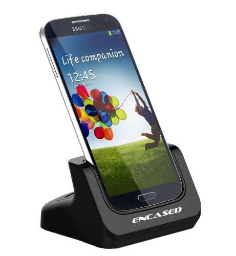 Samsung Galaxy S4 Dual Desktop Charger Dock with Battery Charging Slot - By Encased