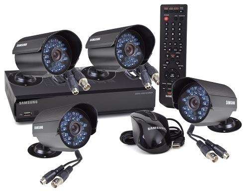 Samsung CCTV System / Night-Vision / Weatherproof 4 channel ***HUGE BLOW OUT SALE***