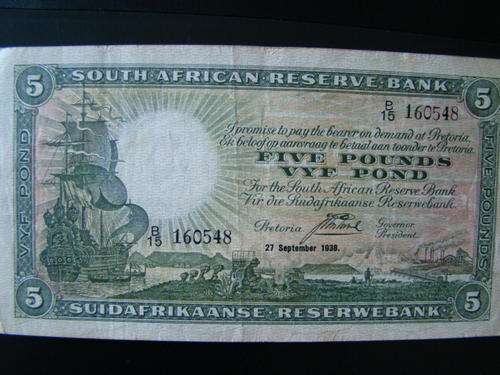 Five pounds Postmus 1938