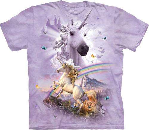 T Shirt-unicorn purple KIDS XLarge [14-16 YEARS]
