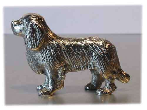 Silver Plated Dog model --Cavalier King Charles Spaniel