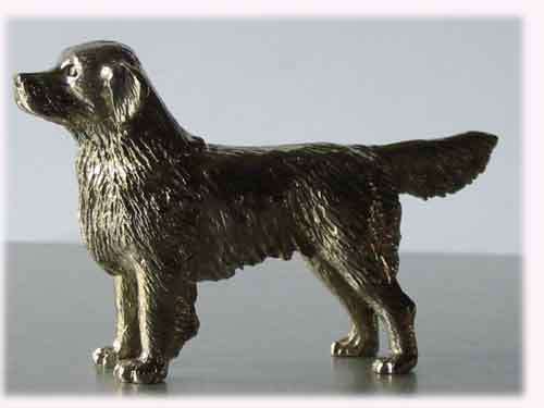 Silver Plated Dog model --Golden Retriever