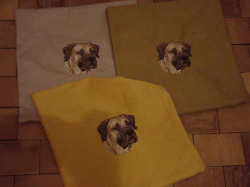 Gold Cushion Cover -Dog - Boerbul
