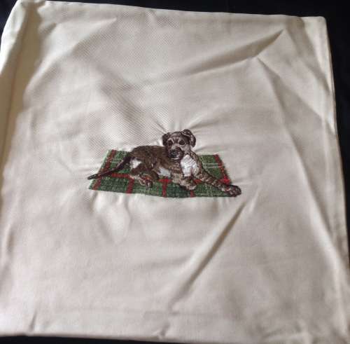 Cream Cushion Cover - Irish Wolfhound