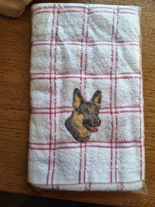 Dishcloth German Shepherd dog