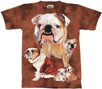 T shirt Bulldog Size Large