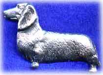 Dog Brooch - Dachshund smooth hair