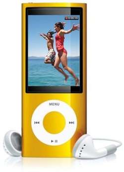 5th GEN 8GB MP3 MP4 PLAYER FM CAMERA MOVIES (yellow)