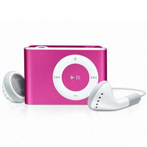 Mini Metal Clip MP3 Player (Pink)