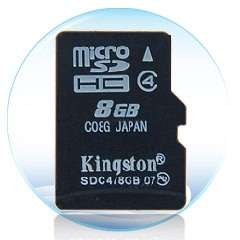 Kingston MicroSD SDHC TransFlash TF 8GB Memory Card