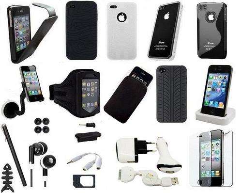22pcs Accessories Bundle for iPhone 4G incl. Car Mount, Docking Station, Armband! - FREE SHIPPING!!
