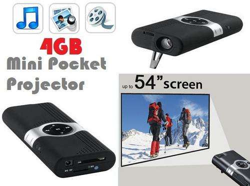 4GB Mini Multimedia Pocket Projector