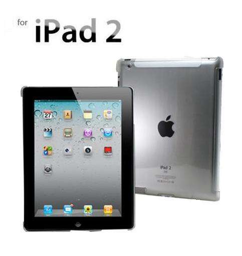 iPad 2 Clear Crystal Hard Shatterproof Cover Companion for Smart cover