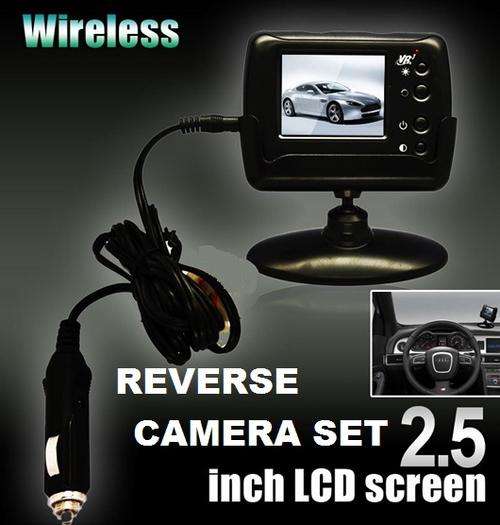 2.4G Wireless Car Rear View Camera + 2.5" Colour LCD Screen Monitoring - FREE SHIPPING!!!