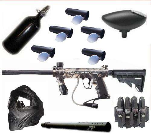 Tippmann 98 Custom CAMO 20oz C02 gas + Ceramic Barrel LOADS OF EXTRAS