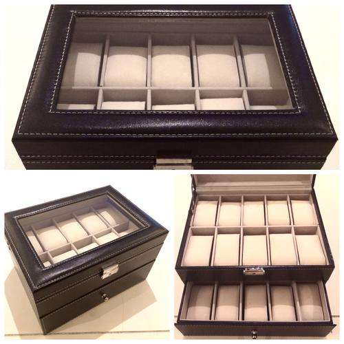 PU Leather Watch box (Holds 20 watches).