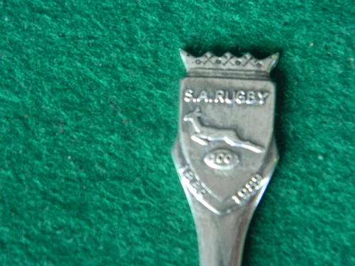 S.A. Rugby 1889-1989  (100 Jaar) Silver Spoon