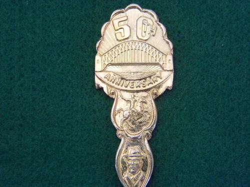 WOW What a great Gift 50th anniversary Gold Spoon
