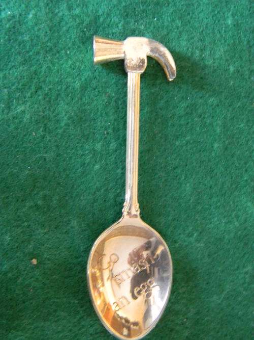 "WOW" Stunning collector spoon (go smash an egg in 22ct gold) In good condition.See pictures
