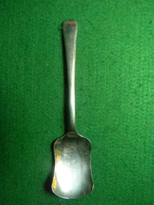 Stunning sugar spoon fromEngland with Hallmark "H.M.&Co nickelsilver". In excellent condition.