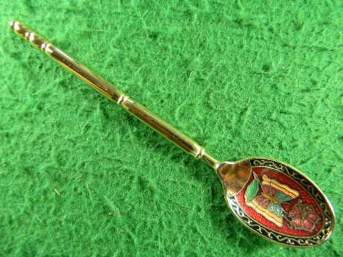 Taiwan spoon  gold plated in good condition
