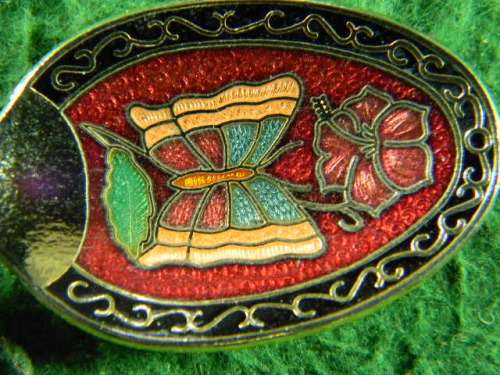 Taiwan spoon  gold plated in good condition