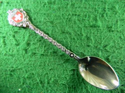 Switzerland Crome plated spoon in good condition as per pictures