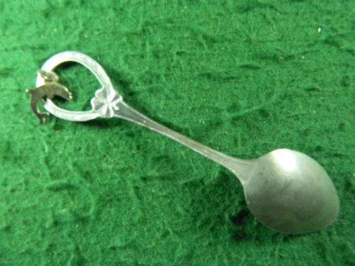 San Francisco silver plated spoon in fair condition