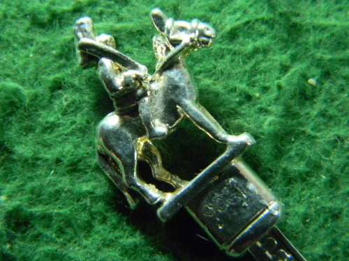 Rider on horse from London WAPW silverplated