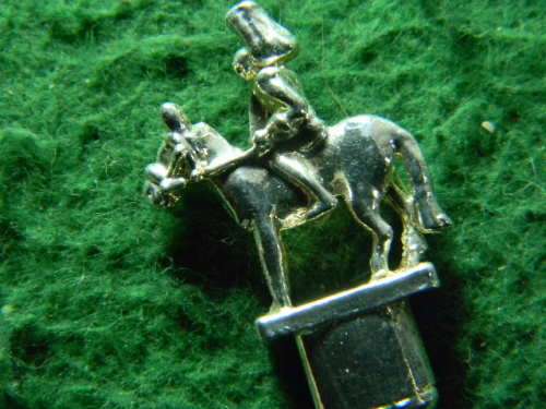 Rider on horse from London WAPW silverplated