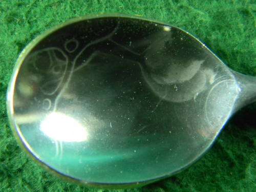 Kruger Rand 1984 Fyngoud 0.5 oz gp gold plated spoon in good condition stainless steel